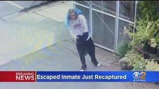 Escaped inmate recaptured by sheriff deputies