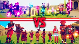 MEGA ANCIENT TEAM vs NEON TEAM | TABS - Totally Accurate Battle Simulator