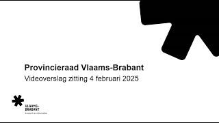 Provincieraad Vlaams-Brabant - zitting 4 februari 2025