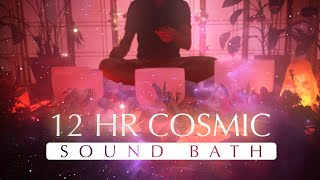 Sound Baths Inspired by the Planets | Sun to Pluto | 12 Hour | Singing Bowl Sleep Music | Meditation