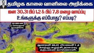 28.01.2025 தமிழ்நாடு காலை வானிலை ஆய்வறிக்கை-Tamilnadu morning Weather Forecast #tamil_weather_news