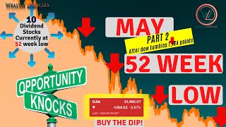 10 Great Dividend Stocks trading at 52 Week low in MAY - PART 2 - Passive Income🔥 BUY THE DIP NOW!🔥