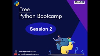 PYTHON TUTORIAL - SESSION 2: Live Training on Python | From Basics to Advance | BootCamp