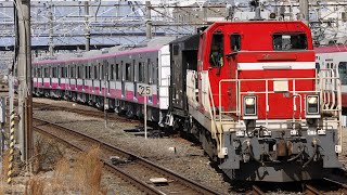 【甲種輸送】2024.3/2新京成80000系80056F甲種輸送豊橋駅にて