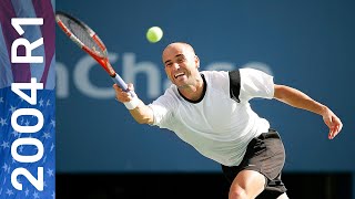 Andre Agassi vs Robby Ginepri Full Match | US Open 2004 Round 1