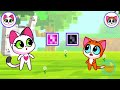 💗 Pink vs Black Pizza 🖤 Yummy Kids Cartoons and Nursery Rhymes by Purr-Purr Tails 🐾
