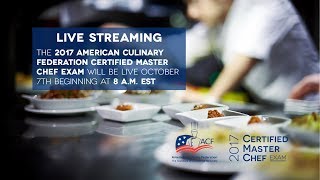 American Culinary Federation Certified Master Chef Exam