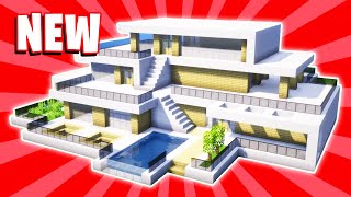 Minecraft : How To Build a Large Modern House Tutorial (#56)