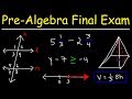 Pre-Algebra Final Exam Review