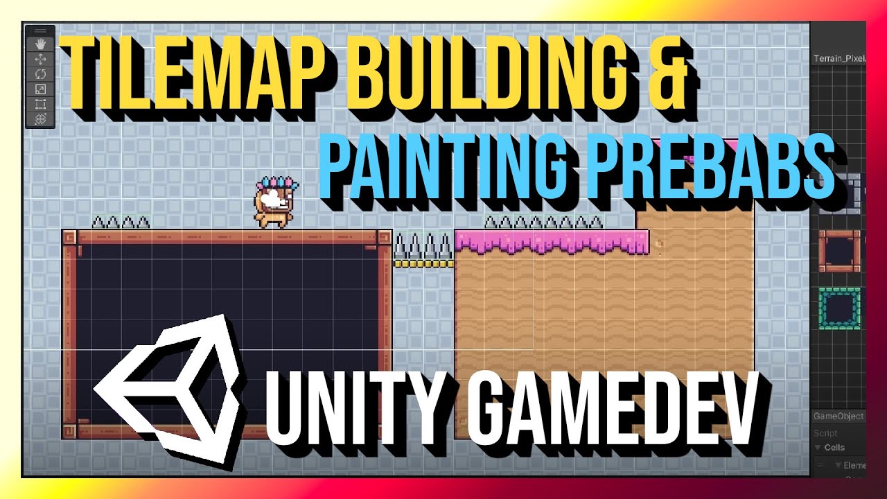 Building Tilemap Game Levels And Painting GameObjects ~ Unity 2D ...