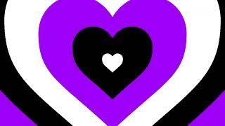 Gothic Purple Black and White Heart Tunnel Background Loop [1 HOUR]