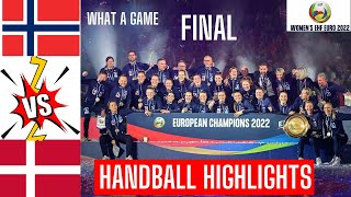 Denmark Vs Norway handball Highlights Final Women's EURO 2022