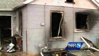 Teen punch out window to escape fire