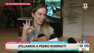 Fue a lo Vásquez y ahora a la prueba de sonido: Así se prepara Pedro Ruminot | Tu Día | Canal 13