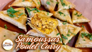 Samoussas au Poulet et au Curry - Recette Facile et Rapide