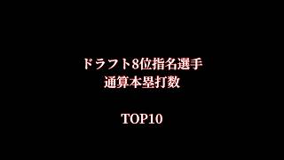 ドラフト8位指名選手通算本塁打数TOP10 #プロ野球 #野球 #野球好きな人と繋がりたい