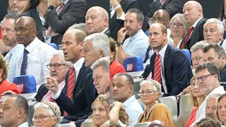 Prince William visibly animated as Wales play Fiji in Rugby World Cup