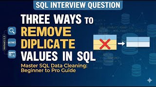Amazon SQL Interview Question | Remove Duplicate Records Using 3 Powerful SQL Methods