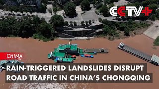 Rain-Triggered Landslides Disrupt Road Traffic in China’s Chongqing