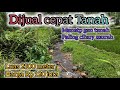 jual tanah kebun nempel sungai