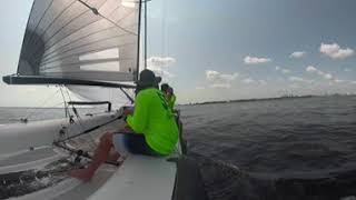 7/25/21 Sunday Race Melges 24 - Reaching with Spinnaker