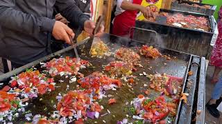 Marrakech's Delicious Hot Dog, Chicken, and Meat Mix Sandwich - A Taste of Moroccan Street Food