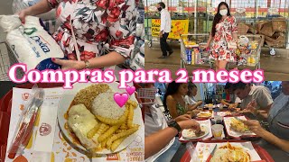 COMPRAS NO ATACADO PARA 2 MÊSES 💕🛒 *almoço no shopping *