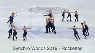 Rockettes World Synchro Helsinki 2019 (4K) - Free Skating, Synchronized skating