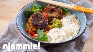 Thaise gehaktballetjes in rode curry Recept - njammie!