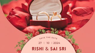 Rishi \u0026 Sai Sri || Web Live Streaming || Engagement || Kurnool  || 27-10-2024