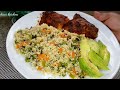 ቀሊል ዝበለት ደርሆ ምስ ኩስኩስ how to make easy roast chicken with couscous