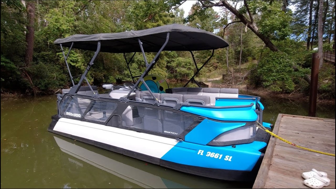 Sea-Doo Switch Pontoon Tour UP CLOSE !! (Cruise Model) - YouTube