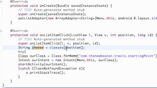 Android Application Development Tutorial 21 Finishing ListActivity