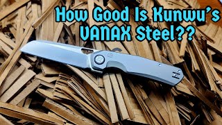 Kunwu S Tao Edge Retention Cut Test!! Unbelievable Results! #knives #vanax #kunwu