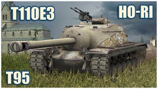 T110E3, T95 & Ho-Ri • WoT Blitz Gameplay