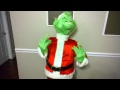 Mean Bad Gemmy Lifesize Animated Singing Dancing Grinch Prop