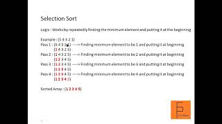 ICSE Computer Applications | LIVE Session | JAVA | Selection Sort
