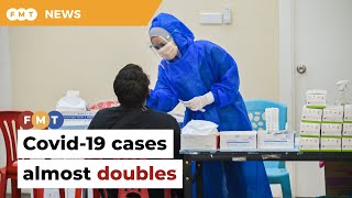 Covid-19 cases almost double to 6,800 in one week