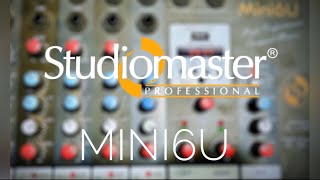 Studiomaster Mini 6U mixer (bluetooth and USB)