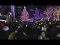 8k 3d nyc christmas lights walk at night rockafeller tree manhattan experience