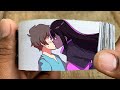 Endergirl kisses Steve Flipbook | Minecraft Anime Cartoon Flip Book #14 | Flip Book Artist 2024