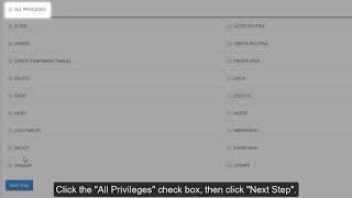 cPanel MySQL Tools - How to use the Database Wizard