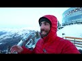 banff gondola photographing sunset on sulphur