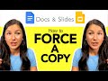 How to Force a Copy: Google Docs, Slides, Sheets, Forms