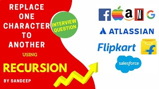 Program to replace one character to another using Recursion | DSA | Interview Questions and Answers