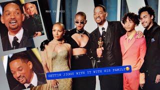 🔥WILL SMITH🔥AFTER ALL THE SMOKE CLEARD FOLLOWN SLAP FEST THE SMITH FAMILY DANCD  2 GET JIGGY WIT IT💥