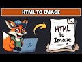 How to Convert HTML to Image in Javascript