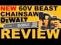 NEW DeWalt 60V Chainsaw DCCS677 Review and Performance Test