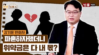 파혼하자했더니 위약금은 다 내 몫? / 법률방송뉴스