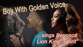 Boy with golden voice sings: Beyoncé 